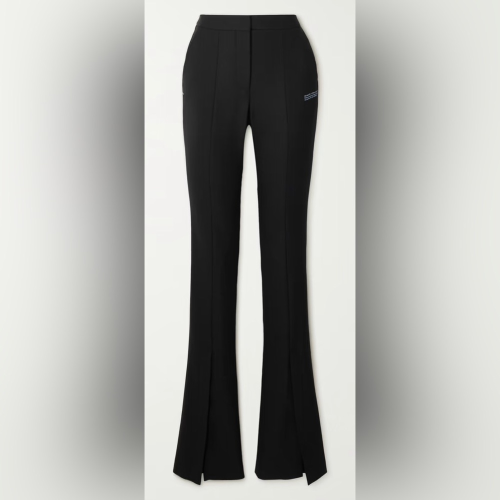 Off-White Corporate printed twill skinny pants